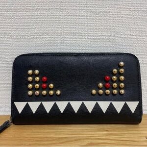 Fendi Monster zip around wallet